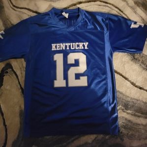 UNIVERSITY OF KENTUCKY No.12 Jersey - Blue and White Mens Size M